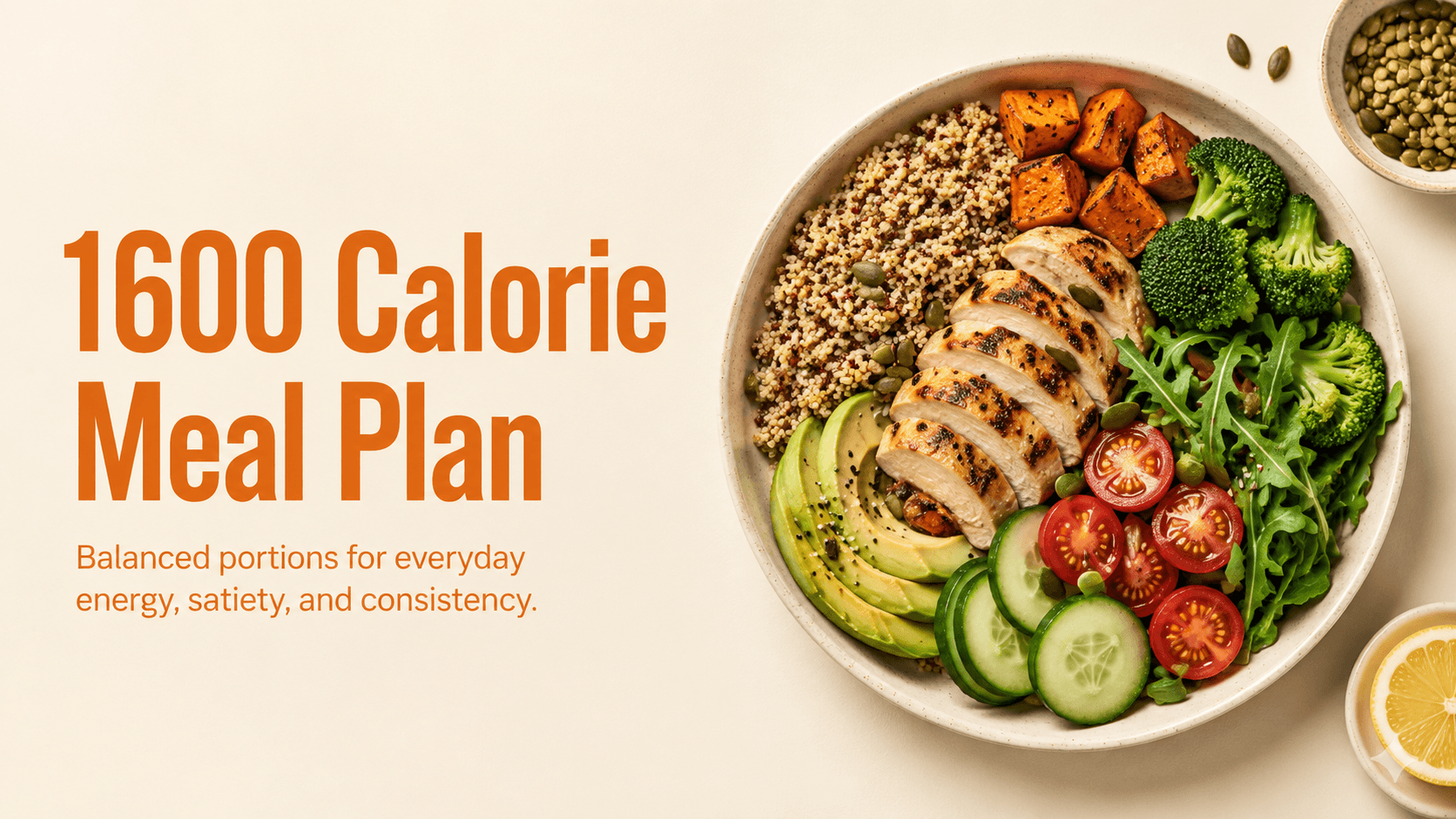 1600 Calorie Meal Plan for Steady Weight Loss