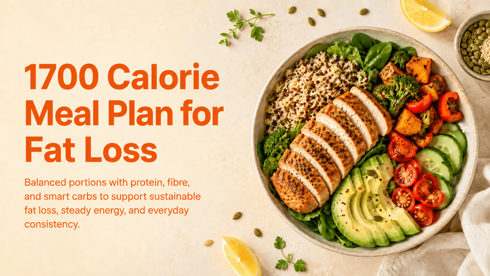 1700 Calorie Meal Plan for Fat Loss